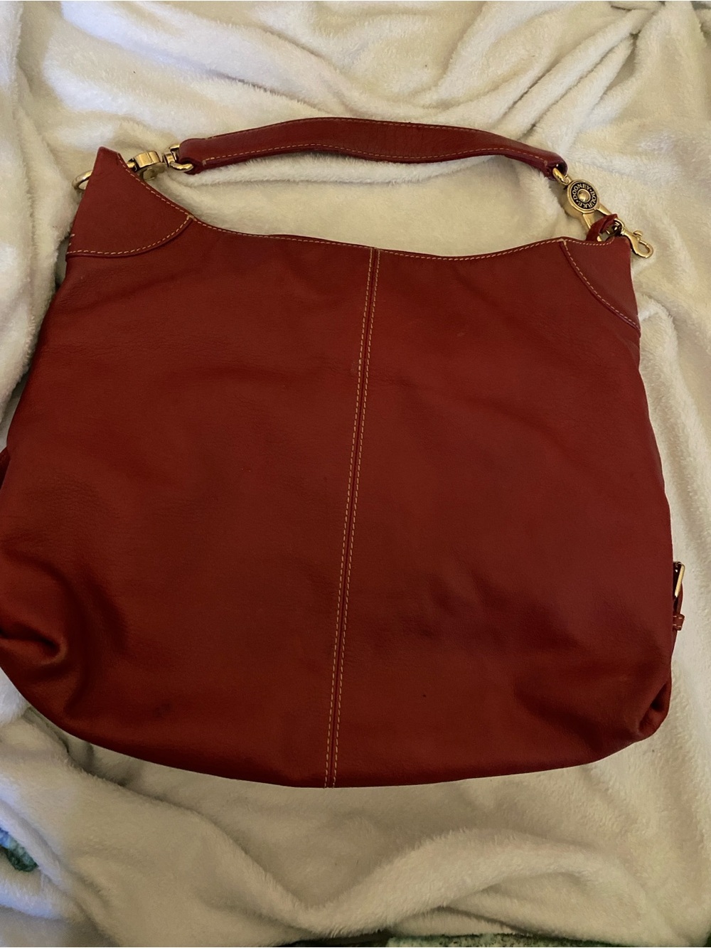 Dooney & Bourke Women's Red Leather Shoulder Bag